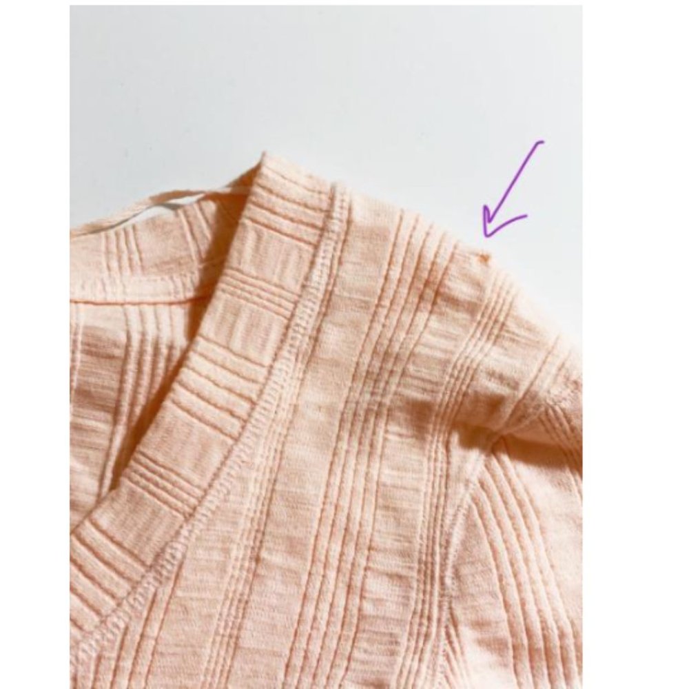 Free People Big Sur Long-Sleeve T-Shirt Pink M NWT - Picture 3 of 3